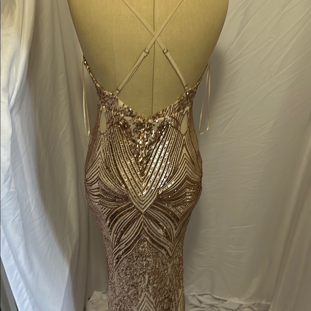Elegant Sequin Evening Dress - Picture 6 of 7
